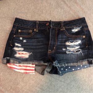 AE High Waisted Festival Shorts - Americana